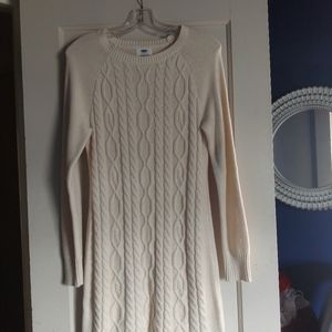 Old Navy Cream Sweater Dress